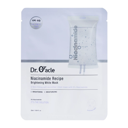 Dr Oracle - Niacinamide Recipe Brightening White Mask - Aufhellende Tuchmaske mit Niacinamid - 1 Stk./25ml