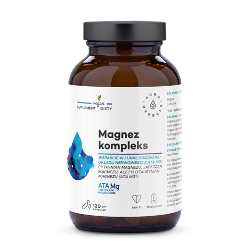 Aura Herbals - Magnesium-Komplex, ATA Mg® - Kapseln - 120 Stk