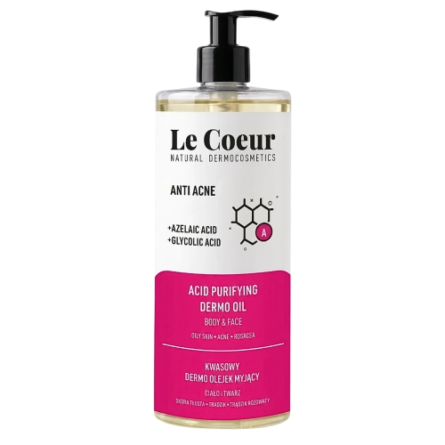 Le Coeur - Anti Acne - Säurehaltiges Reinigungsöl für Körper und Gesicht – 700 ml
