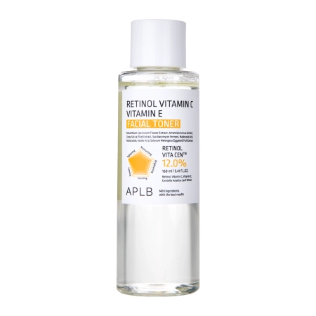 APLB - Retinol Vitamin C Vitamin E Facial Toner - Gesichtswasser mit Retinol und den Vitaminen C und E - 160ml