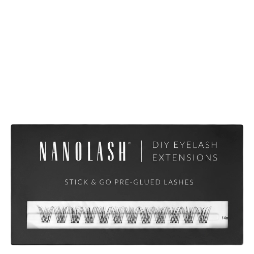 Nanolash - Stick & Go Pre-Glued Lashes - Selbstklebende Wimpernbüschel - Classy - 1 Packung