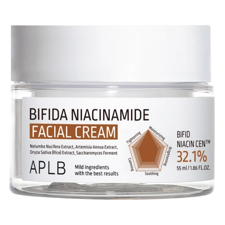 APLB - Bifida Niacinamide Facial Cream - Porenreduzierende Creme mit Niacinamid - 55ml