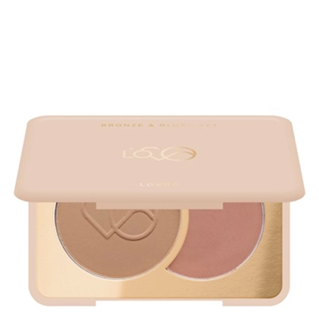 LOVRO – Bronze & Blush Set – Gepresster Bronzer und Rouge zum Konturieren – 5 g