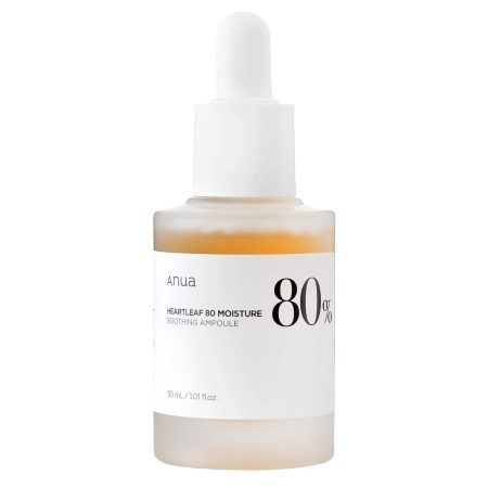 Anua - Heartleaf 80% Soothing Ampoule - Lindenrnde Gesichtsampulle mit 80% Heartleaf-Extrakt - 30ml