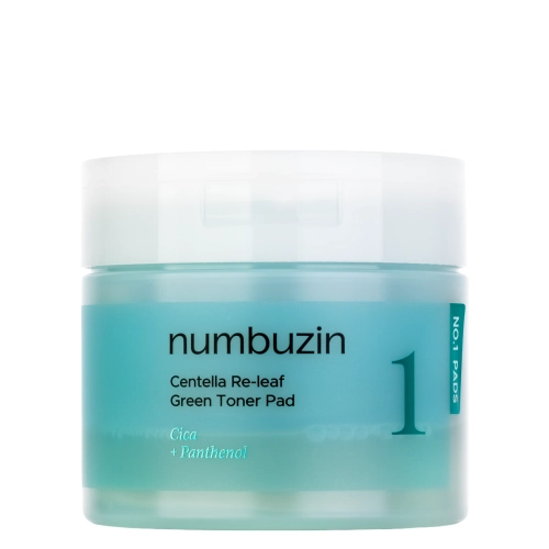 Numbuzin - No.1 Centella Re-leaf Green Toner Pad - Gesichtspads mit Centella Asiatica - 70pcs.