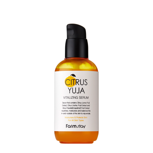 Farmstay - Citrus Yuja Vitalizing Serum - Revitalisierendes Gesichtsserum mit Yuzu-Frucht-Extrakt - 100ml