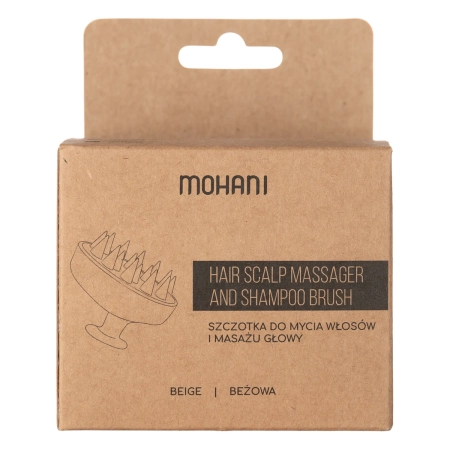 Mohani - Bürste für Haarwäsche und Kopfmassage - Beige