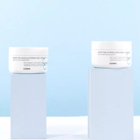 Cosrx - Hydrium Green Tea Aqua Soothing Gel Cream - Lindernde Creme mit Grüntee-Extrakt - 50ml