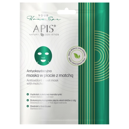 Apis - Antioxidative Tuchmaske mit Matcha - 20g