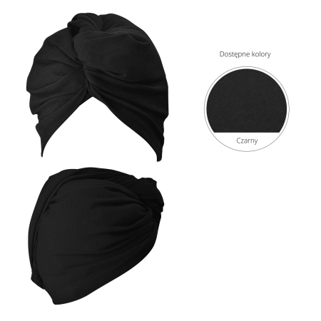 Anwen - Wrap It Up - Haarturban aus Baumwolle – Schwarz