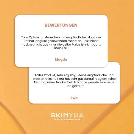 SkinTra - Creamy Happiness - Emulsion mit Retinal 0,1% in Cyclodextrinen - 30ml