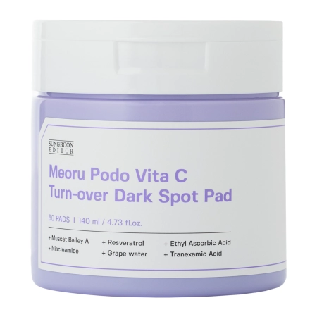 Sungboon Editor - Meoru Podo VitaC Dark Spot Pad - Aufhellende Gesichtspads - 60pcs/140ml