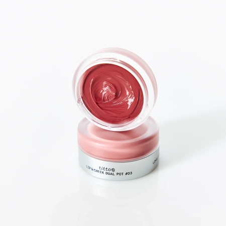 titto - Lip & Cheek Dual Pot - Duo für Lippen und Wangen - #03 Super Magnetic/Nudy Fetish - 10 g