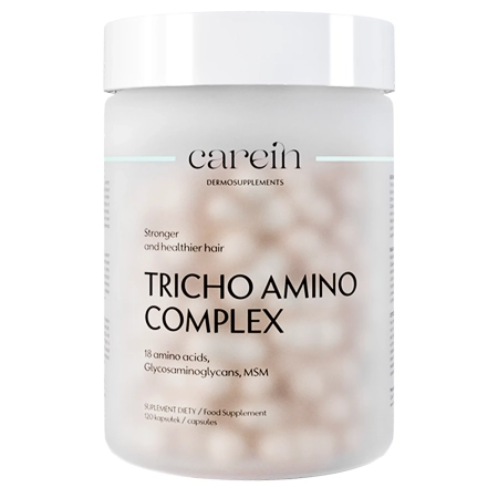 Carein - Tricho Amino Complex - Dermosupplement - Stärkung von dünnem und brüchigem Haar - 120 Kapseln