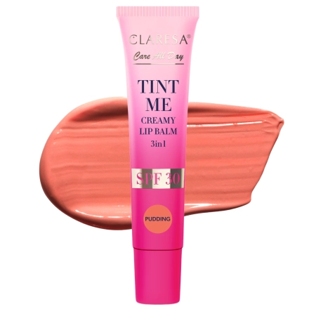 Claresa - Tint Me Creamy Lip Balm 3in1 SPF 30 - Getönter Lippenbalsam mit SPF 30 - Pudding - 12 ml
