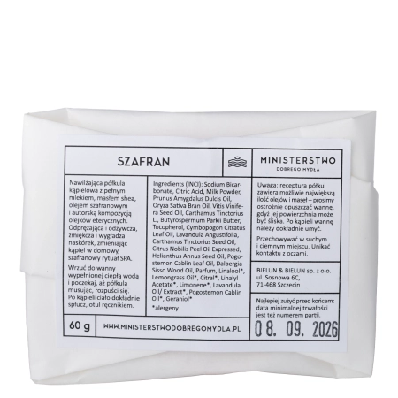 Ministerstwo Dobrego Mydła - Safran-Badekugel - 60g