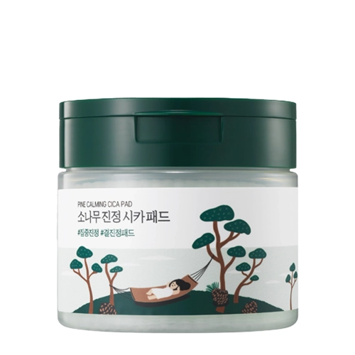 Round Lab - Pine Calming Cica Pad - Glättende und lindernde Gesichtspads - 50 Stk.