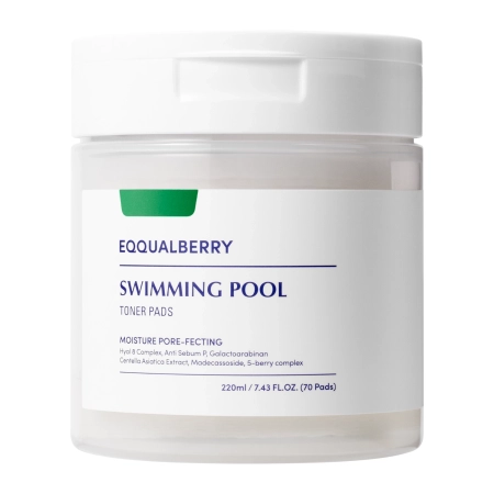 EQQUALBERRY - Swimming Pool Toner Pads - Feuchtigkeitsspendende Gesichtspads - 70pcs/220ml