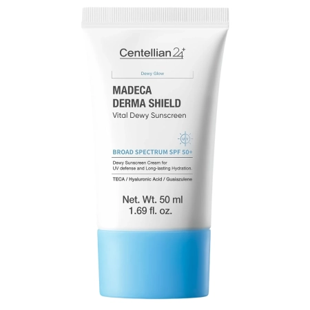 Centellian24 - Madeca Derma Shield Safe Moisture Sun Cream - Feuchtigkeitsspendende Gesichtscreme mit SPF 50+ PA++++ - 50 ml 