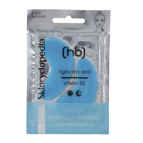 Skincyclopedia - Hydrogel-Augenpads mit Hyaluronsäure, Vitamin B5, Niacinamid, Ceramiden und Kollagen - 2 Stück
