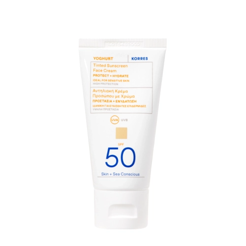 Korres - Yoghurt Tinted Sunscreen Face Cream SPF 50- Getönte Gesichtscreme mit Sonnenschutz - 50ml