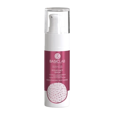 BasicLab - Esteticus - Reduzierendes Serum 15% Azelainsäure, Glycyrrhizin, postbiotische Exosomen - 30ml