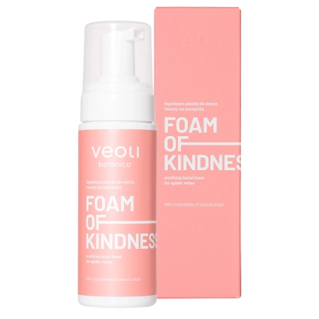 Veoli Botanica - Foam Of Kindness - Lindernder Gesichtsreinigungsschaum für zu Rötungen neigende Haut - 150ml